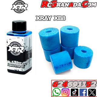 XRAY XB8 Espumas y Aceite Filtro XTR
