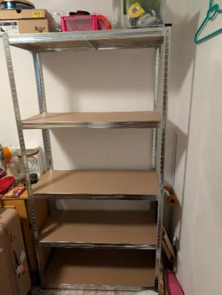 2 Estanterías Metal/Madera