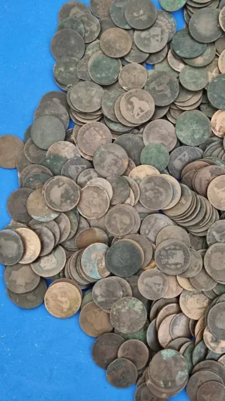 4 kg Monedas Cobre Gob. Prov. y  Alfonso XII-XIII