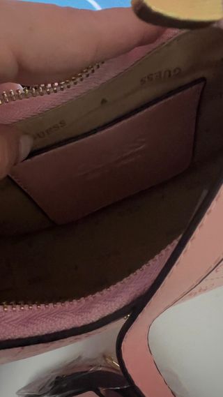 Bolso Guess Rosa y Dorado