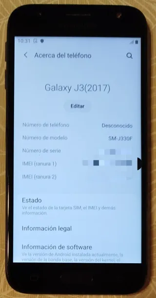 Samsung Galaxy J3 (2017) Negro
