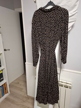 Vestido largo Mango lunares