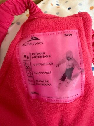 Mono nieve niña 1 año