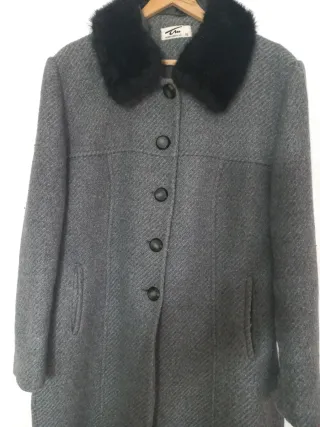 Abrigo Tm gris mujer talla 52