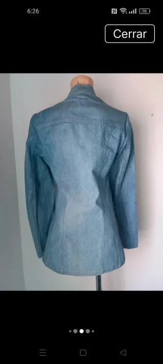 Chaqueta Vaquera Blazer Rok Años 70 unisex vintage