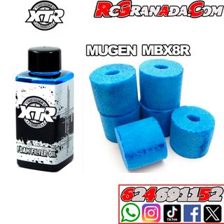 Mugen MBX8R Espumas y Aceite Filtro XTR