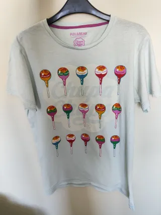 Camiseta Pull&Bear Chupa-Chups Azul