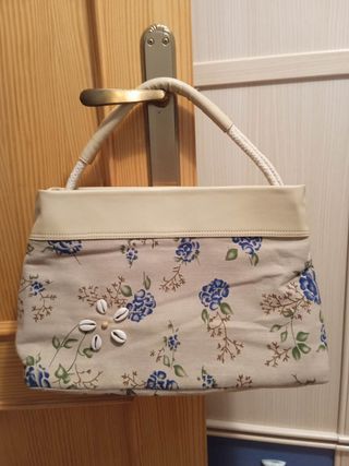 Bolso vintage floral conchas