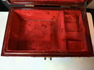 Joyero chino madera de jade años 60