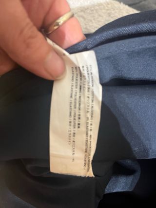 Falda tubo Adolfo Dominguez azul oscuri