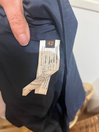 Falda tubo Adolfo Dominguez azul oscuri