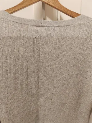 Chaqueta punto Stradivarius gris Talla L