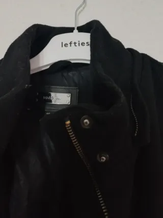 Abrigo MNG Mujer Negro Talla M