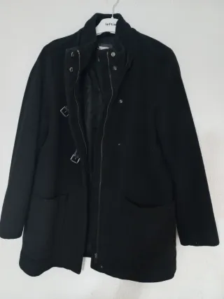 Abrigo MNG Mujer Negro Talla M