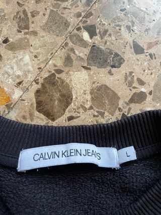 Sudadera Calvin Klein Jeans Negra