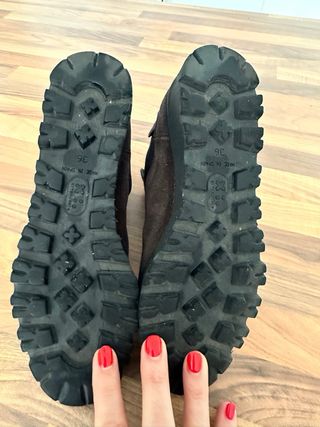 Botines de ante mujer marrones