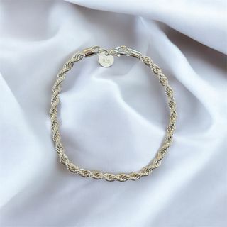 Bracciale Argento 925 Corda Intrecciata