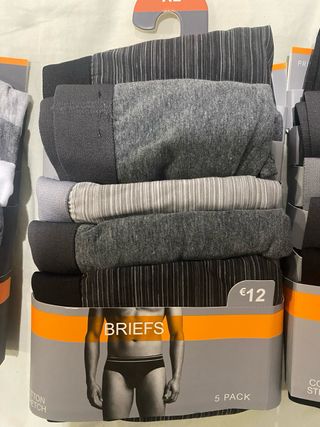 Primark Calzoncillos Hombre XL Gris 5 Pack