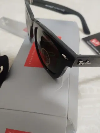 Gafas Ray-Ban Wayfarer Negras Cristal Verde