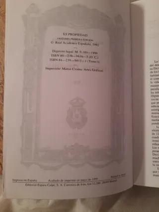 Diccionario De La Lengua Espanola