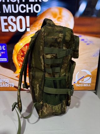 Mochila Táctica Militar 40L Camuflaje Verde nueva
