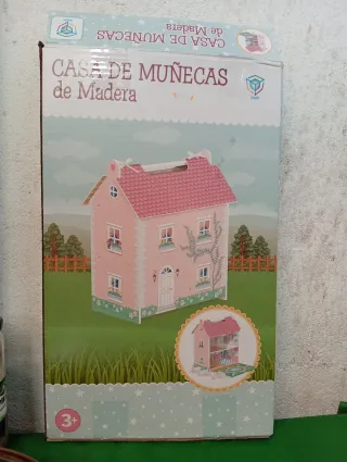 Casa de muñecas de madera para niña