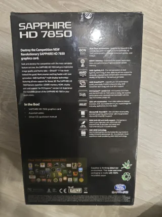 Tarjeta Gráfica Sapphire HD 7850 2GB GDDR5