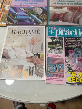 LOTE LIBROS PUNTO DE CRUZ Y COSTURA