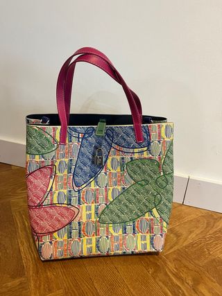Bolso Carolina Herrera Multicolor y Rosa