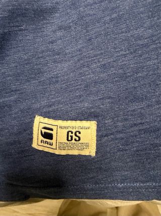 Camiseta G-Star RAW azul con letra A