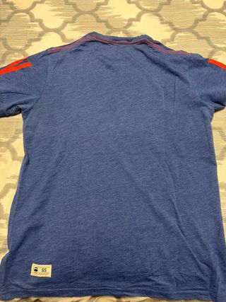 Camiseta G-Star RAW azul con letra A