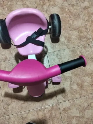 Patinete 3 ruedas infantil rosa y triciclo los 2