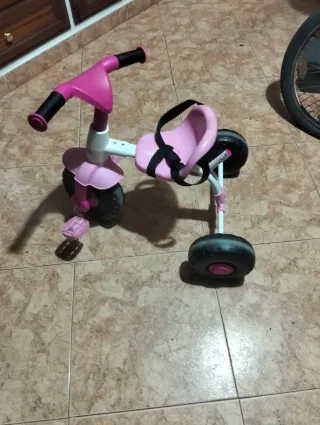Patinete 3 ruedas infantil rosa y triciclo los 2