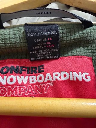 Chaqueta Snowboard Mujer Bonfire Verde