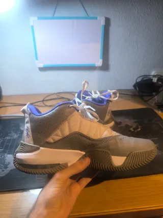 Jordan Max Aura - Gris/Azul - Talla 43 (Muy cuidad