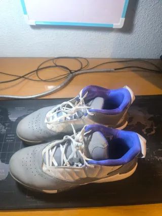 Jordan Max Aura - Gris/Azul - Talla 43 (Muy cuidad