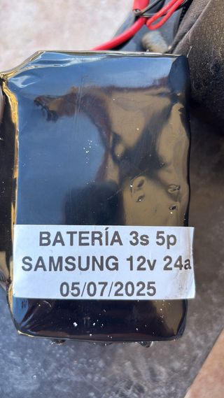 Batería Litio Samsung 12V24Ah(3S5P)–Como Nueva