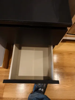 Mesita Noche Malm IKEA Marron-Negro + Extra