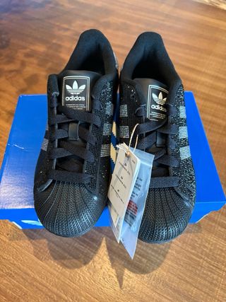 Adidas Superstar Brillo Negro Talla 37 1/3