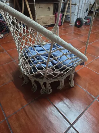 Columpio de macramé para interior/exterior