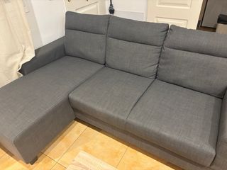 Sofá Chaise Longue Gris