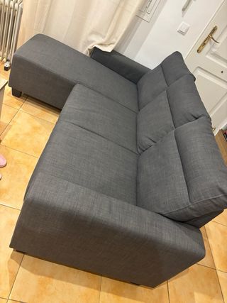 Sofá Chaise Longue Gris