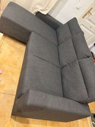Sofá Chaise Longue Gris