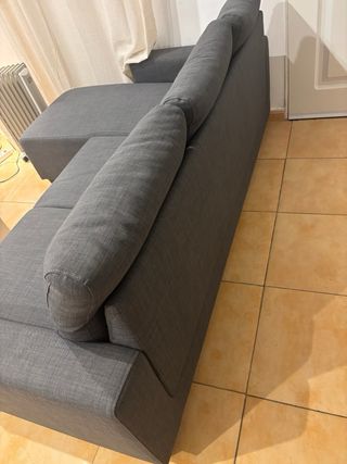 Sofá Chaise Longue Gris