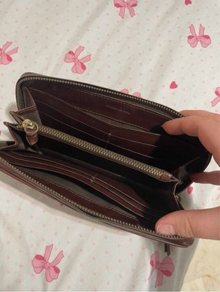 Bimba y Lola Cartera Marrón Tejida Sin Usar