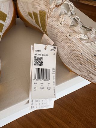 Botas Fútbol Adidas Adizero Talla 44 Doradas