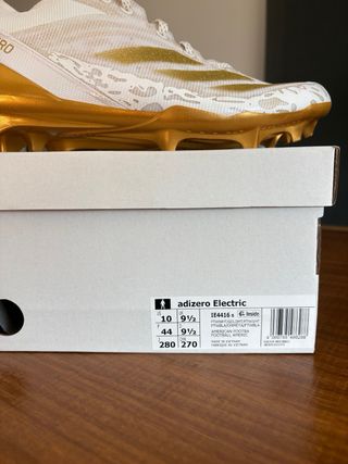 Botas Fútbol Adidas Adizero Talla 44 Doradas