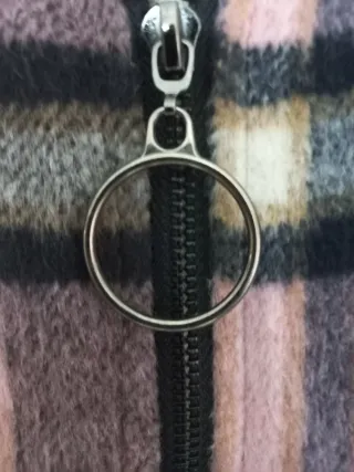 Abrigo cuadros mujer solo puesto una vez