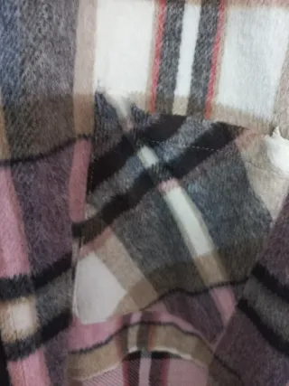 Abrigo cuadros mujer solo puesto una vez