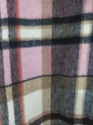 Abrigo cuadros mujer solo puesto una vez